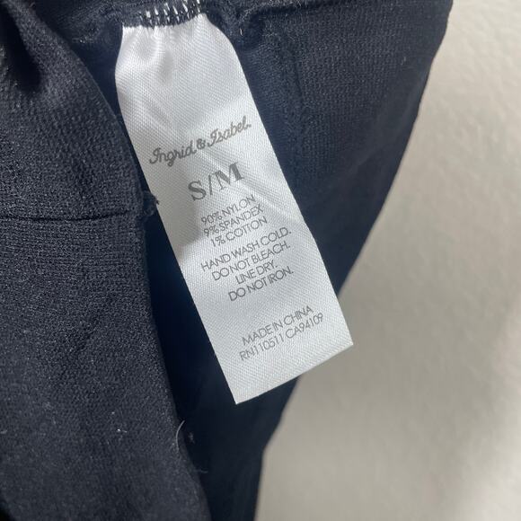 Ingrid & Isabel S/M Ebony Maternity Tight Bumps Mums Black Nylon Cotton Blend - Picture 6 of 7